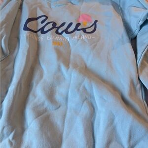 2/25$🍓⭐️ Women's Light Blue Cow's crewneck